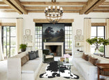 Black and White XX-Large Brazilian Cowhide Rug 7'9"H x 6'10"W #A41410 by Hudson Hides