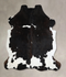 Black and White X-Large Brazilian Cowhide Rug 7'4