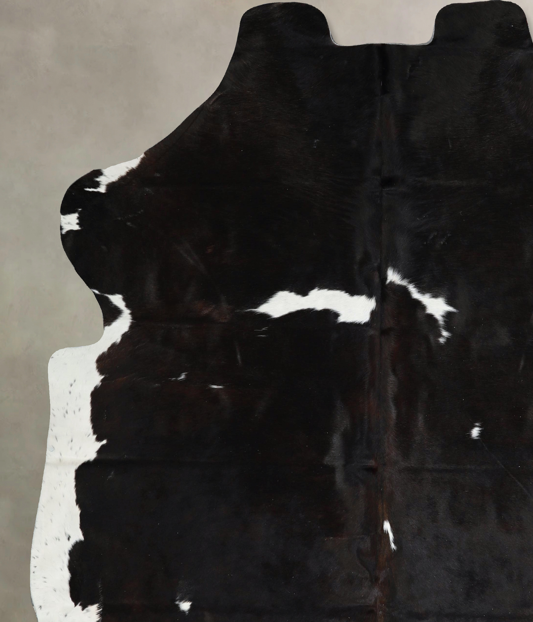 Black and White X-Large Brazilian Cowhide Rug 7'4"H x 6'9"W #A41411 by