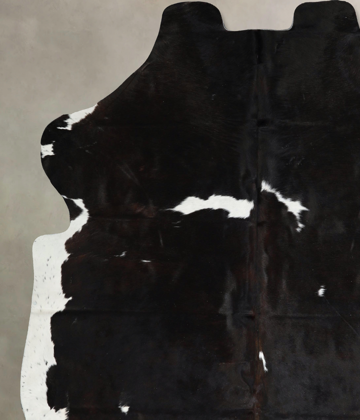 Black and White X-Large Brazilian Cowhide Rug 7'4"H x 6'9"W #A41411 by Hudson Hides