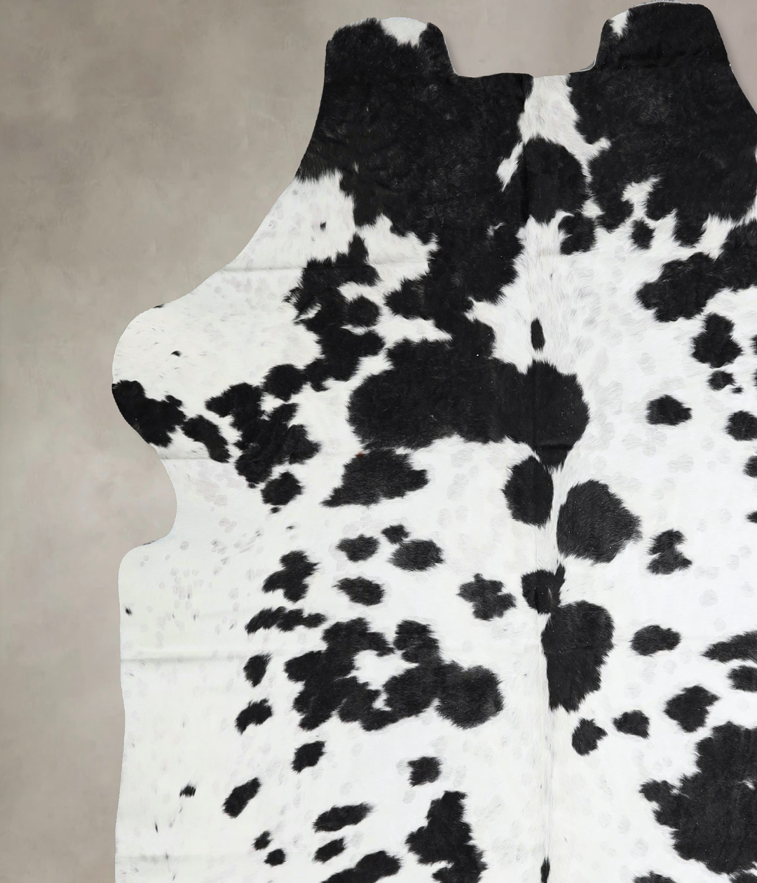 Black and White XX-Large Brazilian Cowhide Rug 7'4"H x 6'11"W #A41412 