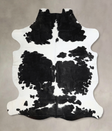Black and White X-Large Brazilian Cowhide Rug 7'6"H x 6'7"W #A41413 by Hudson Hides