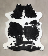 Black and White X-Large Brazilian Cowhide Rug 7'6"H x 6'7"W #A41413 by Hudson Hides