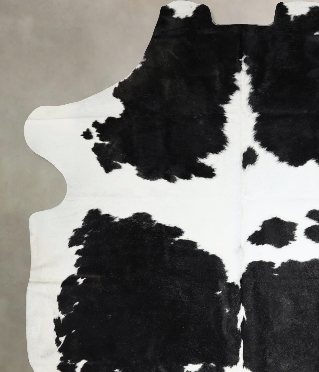 Black and White X-Large Brazilian Cowhide Rug 7'6"H x 6'7"W #A41413 by