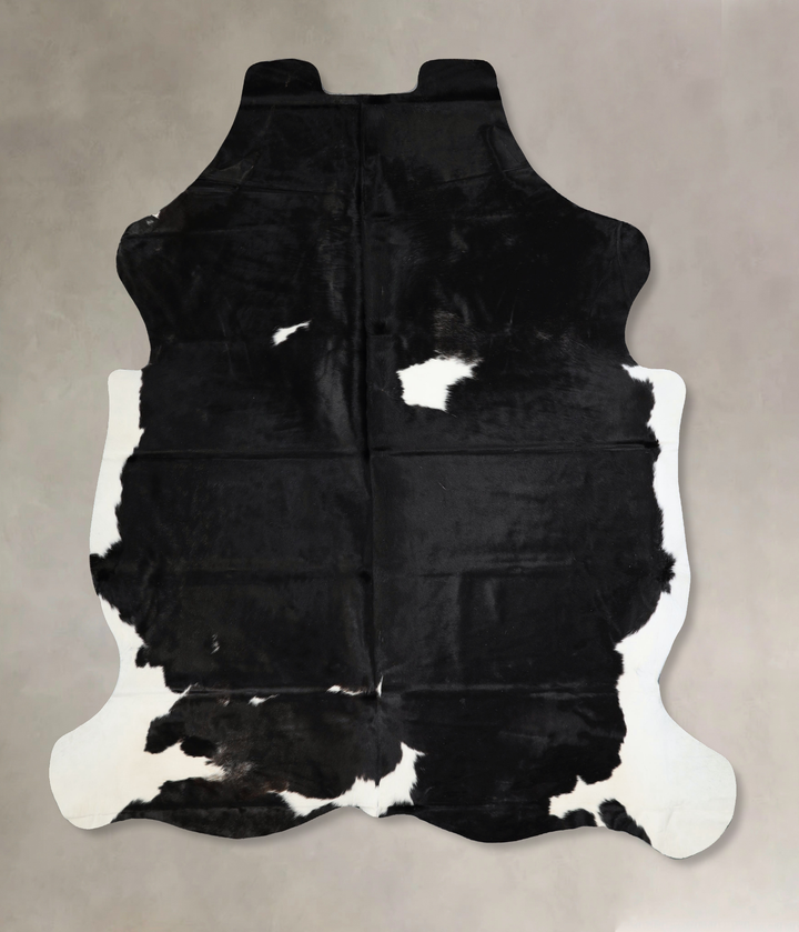 Black and White XX-Large Brazilian Cowhide Rug 7'11"H x 6'11"W #A41416 by Hudson Hides