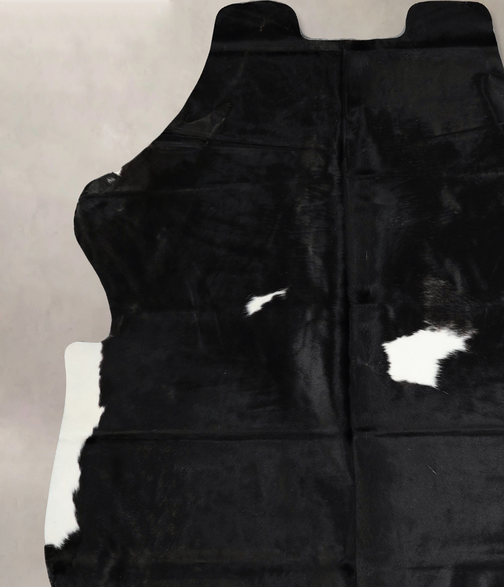 Black and White XX-Large Brazilian Cowhide Rug 7'11"H x 6'11"W #A41416 by Hudson Hides