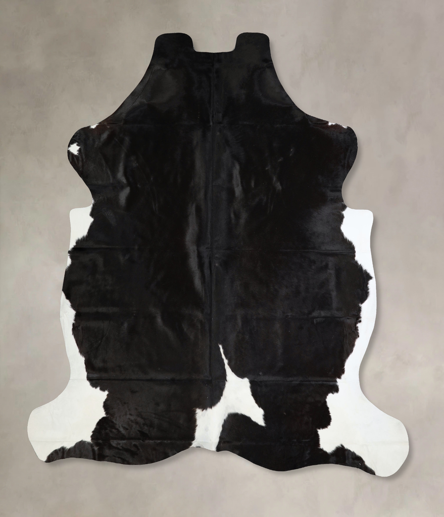 Black and White XX-Large Brazilian Cowhide Rug 7'9"H x 7'3"W #A41417 by Hudson Hides