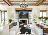 Black and White XX-Large Brazilian Cowhide Rug 7'9"H x 7'3"W #A41417 by Hudson Hides