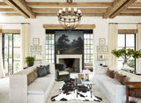 Tricolor X-Large European Cowhide Rug 7'4"H x 6'2"W #A41422 by Hudson Hides