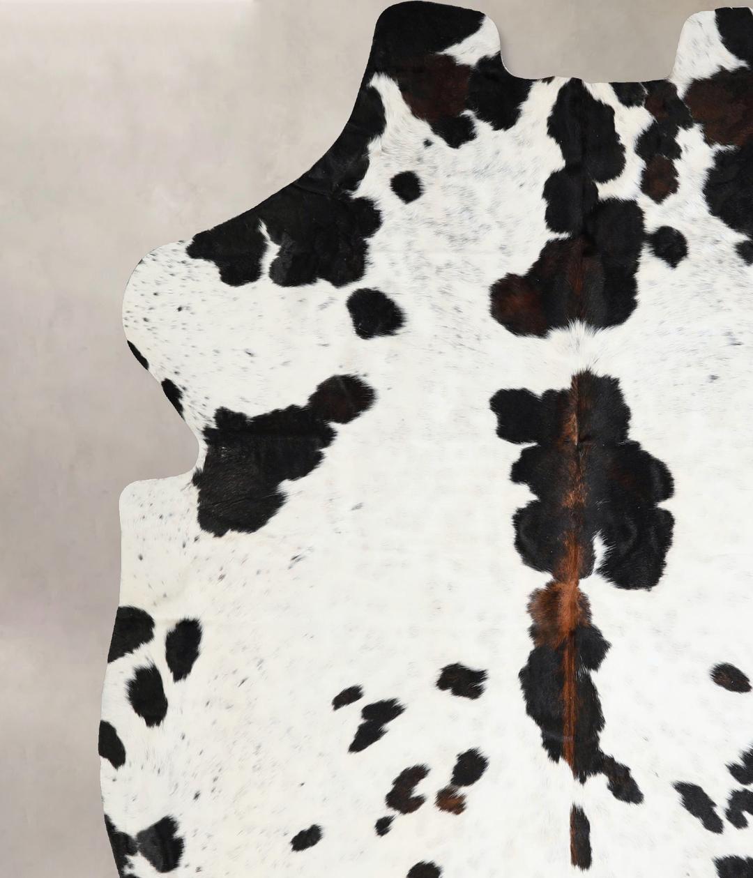 Tricolor XX-Large European Cowhide Rug 7'9"H x 6'10"W #A41424 by Hudso