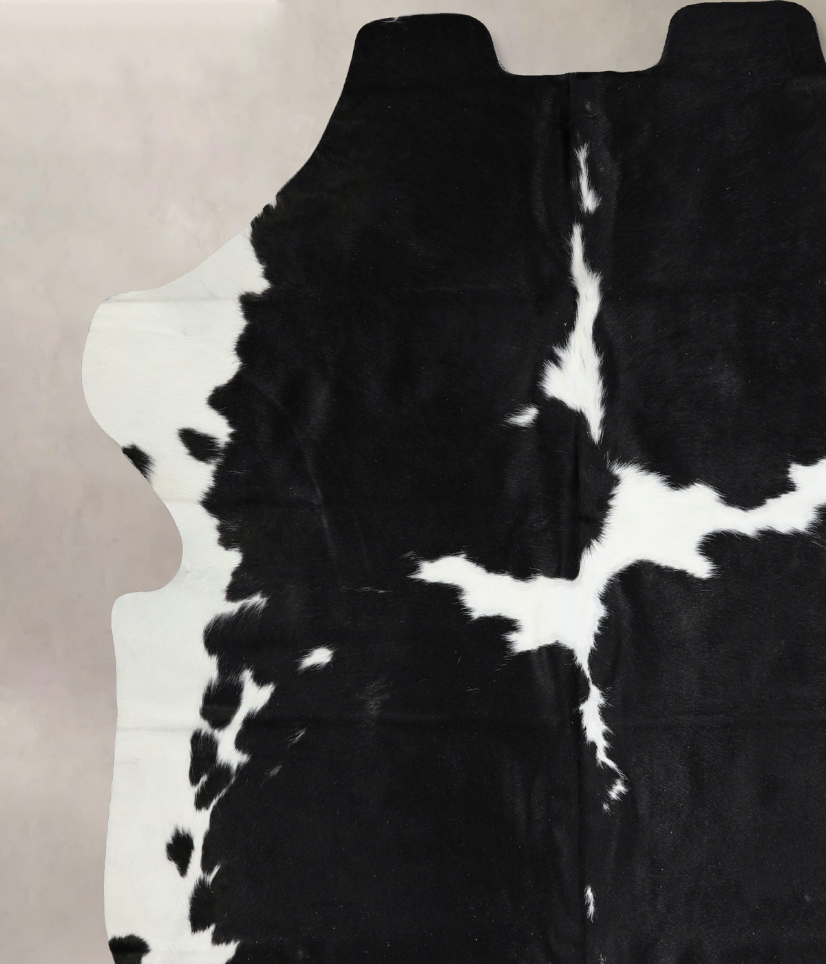 Black and White XX-Large Brazilian Cowhide Rug 7'6"H x 6'11"W #A41430 by Hudson Hides