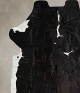 Black and White XX-Large Brazilian Cowhide Rug 7'9"H x 6'8"W #A41434 by Hudson Hides