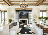 Black and White XX-Large Brazilian Cowhide Rug 7'9"H x 6'8"W #A41434 by Hudson Hides