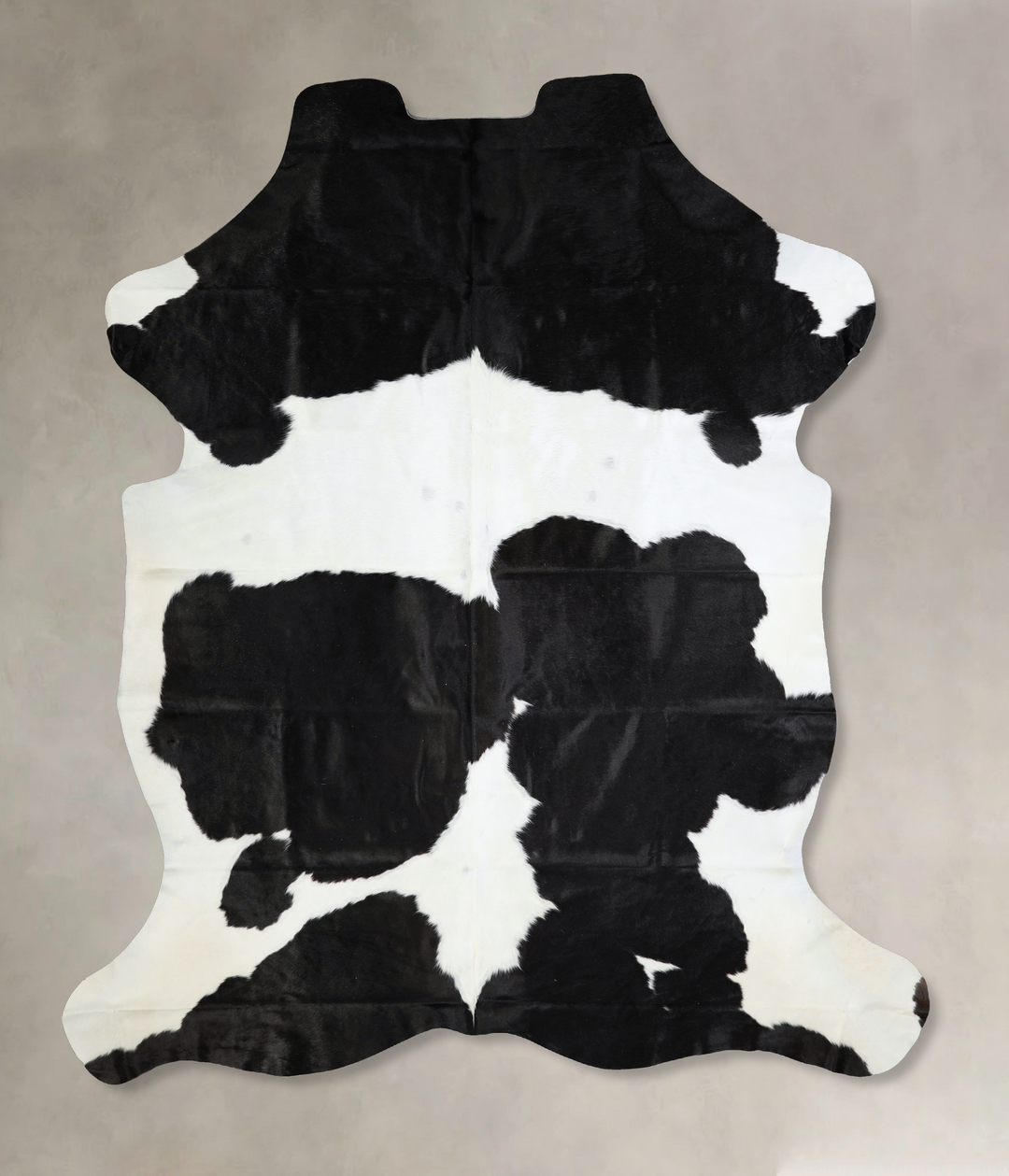Black and White XX-Large Brazilian Cowhide Rug 8'0"H x 6'10"W #A41438 