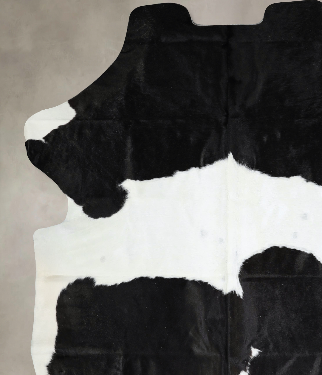 Black and White XX-Large Brazilian Cowhide Rug 8'0"H x 6'10"W #A41438 