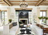 Black and White XX-Large Brazilian Cowhide Rug 8'0"H x 6'10"W #A41438 by Hudson Hides