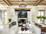 Tricolor X-Large European Cowhide Rug 7'4"H x 6'9"W #A41457 by Hudson Hides