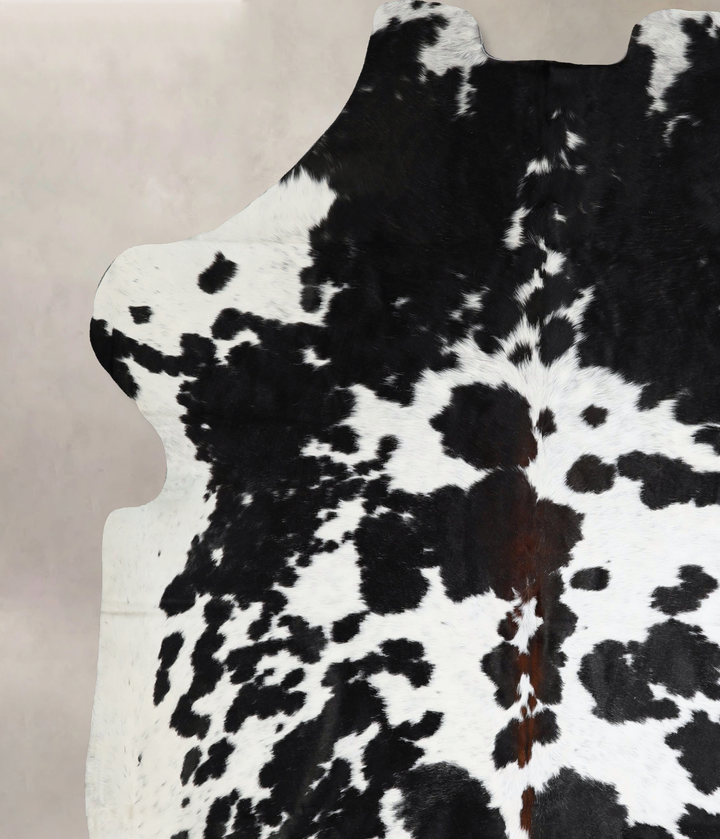Black and White XX-Large Brazilian Cowhide Rug 7'7"H x 6'10"W #A41461 by Hudson Hides