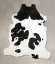 Black and White XX-Large Brazilian Cowhide Rug 7'9"H x 6'10"W #A41463 by Hudson Hides