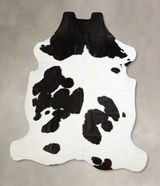 Black and White XX-Large Brazilian Cowhide Rug 7'9"H x 6'10"W #A41463 by Hudson Hides