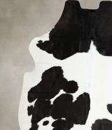 Black and White XX-Large Brazilian Cowhide Rug 7'9"H x 6'10"W #A41463 by Hudson Hides