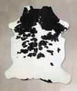 Black and White X-Large Brazilian Cowhide Rug 7'10"H x 6'0"W #A41465 by Hudson Hides