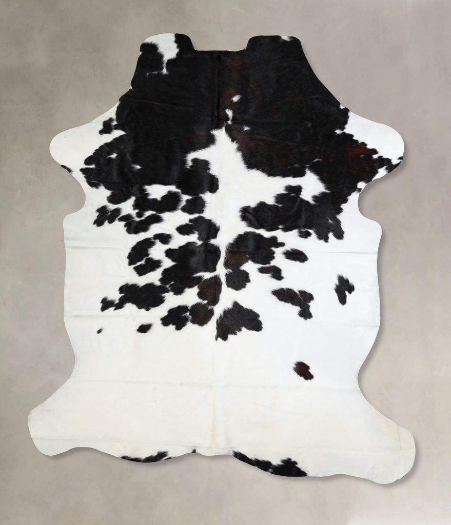 Black and White X-Large Brazilian Cowhide Rug 7'10"H x 6'0"W #A41465 by Hudson Hides