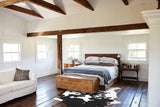 Black and White X-Large Brazilian Cowhide Rug 7'10"H x 6'0"W #A41465 by Hudson Hides