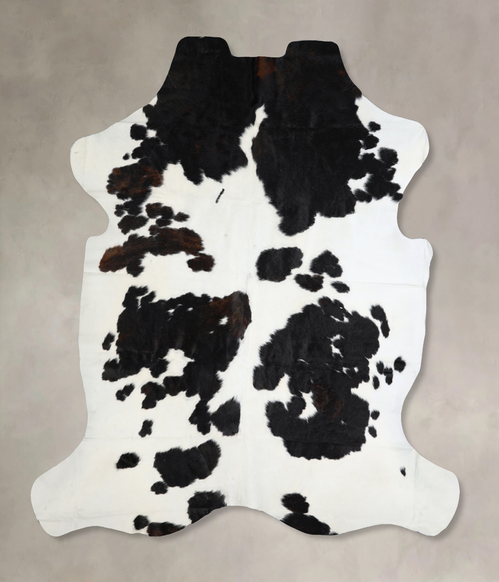 Black and White XX-Large Brazilian Cowhide Rug 7'8"H x 7'1"W #A41466 by Hudson Hides