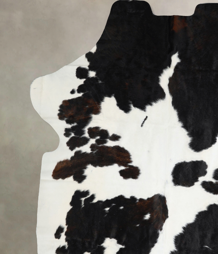 Black and White XX-Large Brazilian Cowhide Rug 7'8"H x 7'1"W #A41466 by Hudson Hides
