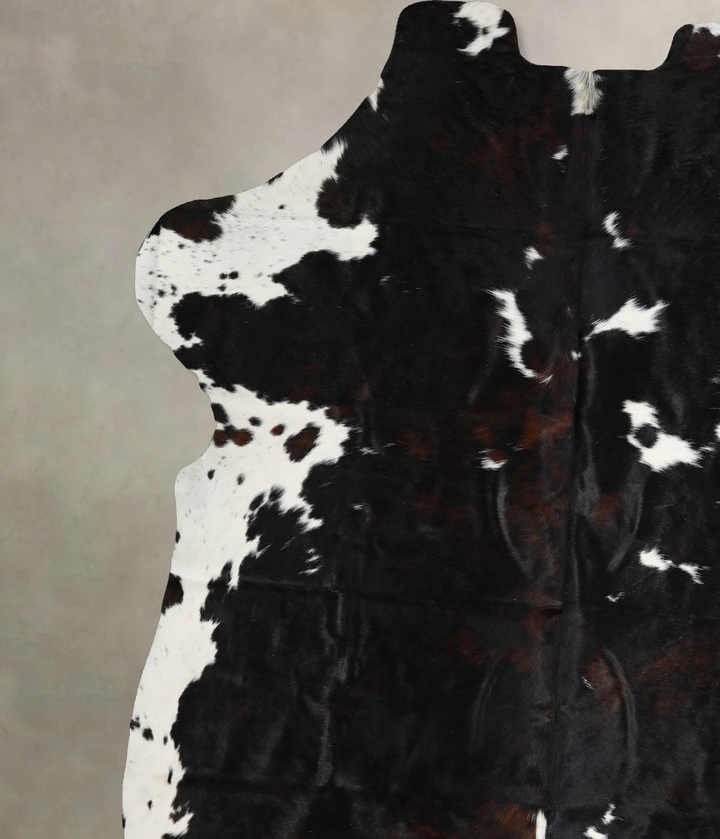 Tricolor XX-Large European Cowhide Rug 7'7"H x 6'9"W #A41475 by Hudson Hides