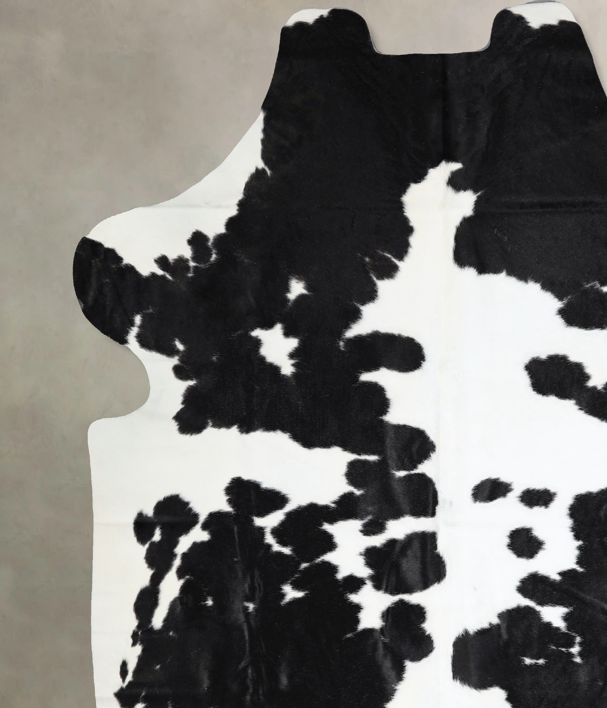 Black and White XX-Large Brazilian Cowhide Rug 7'6"H x 6'11"W #A41480 by Hudson Hides