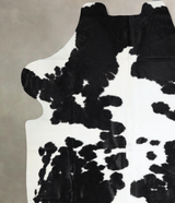 Black and White XX-Large Brazilian Cowhide Rug 7'6"H x 6'11"W #A41480 by Hudson Hides