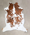 Tricolor Medium Brazilian Cowhide Rug 5'11