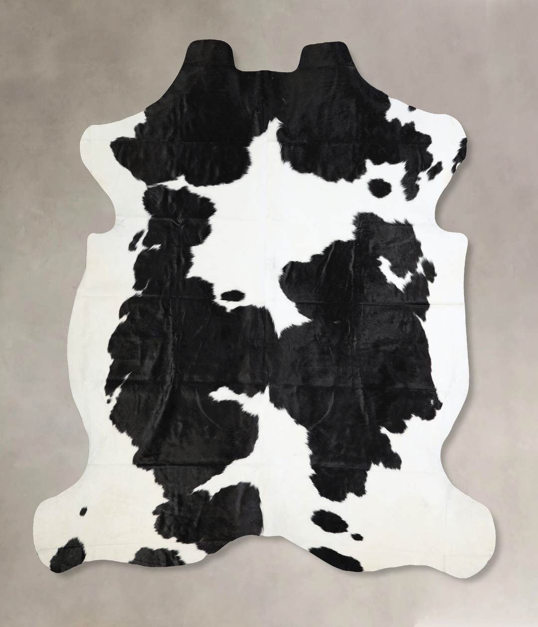 Black and White XX-Large Brazilian Cowhide Rug 7'4"H x 7'3"W #A41500 b