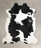 Black and White XX-Large Brazilian Cowhide Rug 7'4
