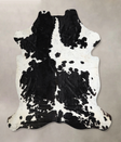 Black and White XX-Large Brazilian Cowhide Rug 7'8"H x 6'11"W #A41505 by Hudson Hides