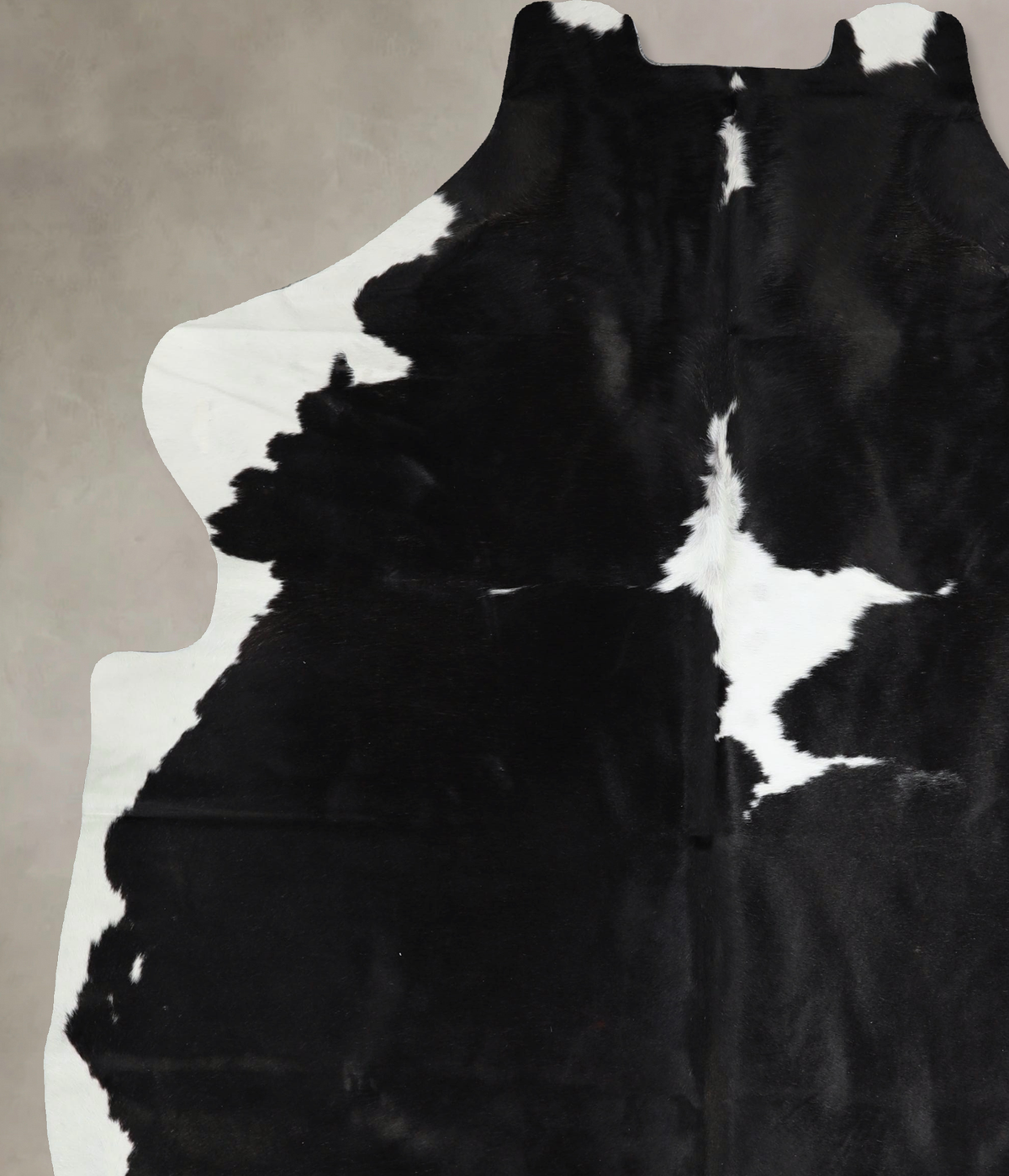 Black and White X-Large Brazilian Cowhide Rug 7'10"H x 6'2"W #A41506 by Hudson Hides