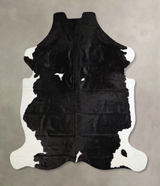 Black and White XX-Large Brazilian Cowhide Rug 8'0"H x 6'9"W #A41508 by Hudson Hides
