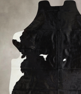 Black and White XX-Large Brazilian Cowhide Rug 8'0"H x 6'9"W #A41508 by Hudson Hides