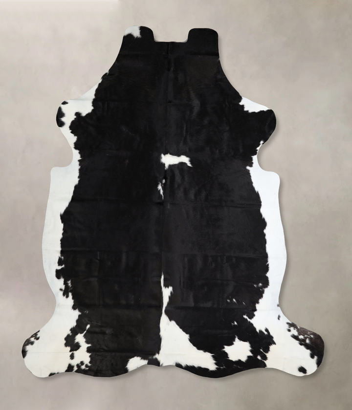 Black and White XX-Large Brazilian Cowhide Rug 7'11"H x 6'10"W #A41509 by Hudson Hides