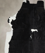 Black and White XX-Large Brazilian Cowhide Rug 7'11"H x 6'10"W #A41509 by Hudson Hides