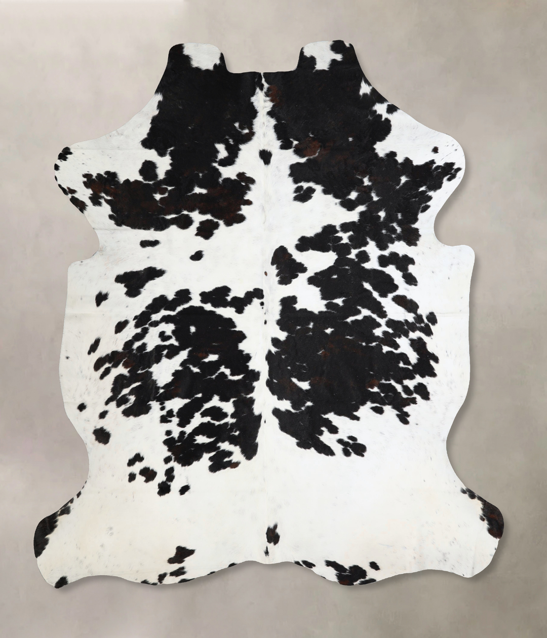 Black and White X-Large Brazilian Cowhide Rug 7'3"H x 6'6"W #A41515 by