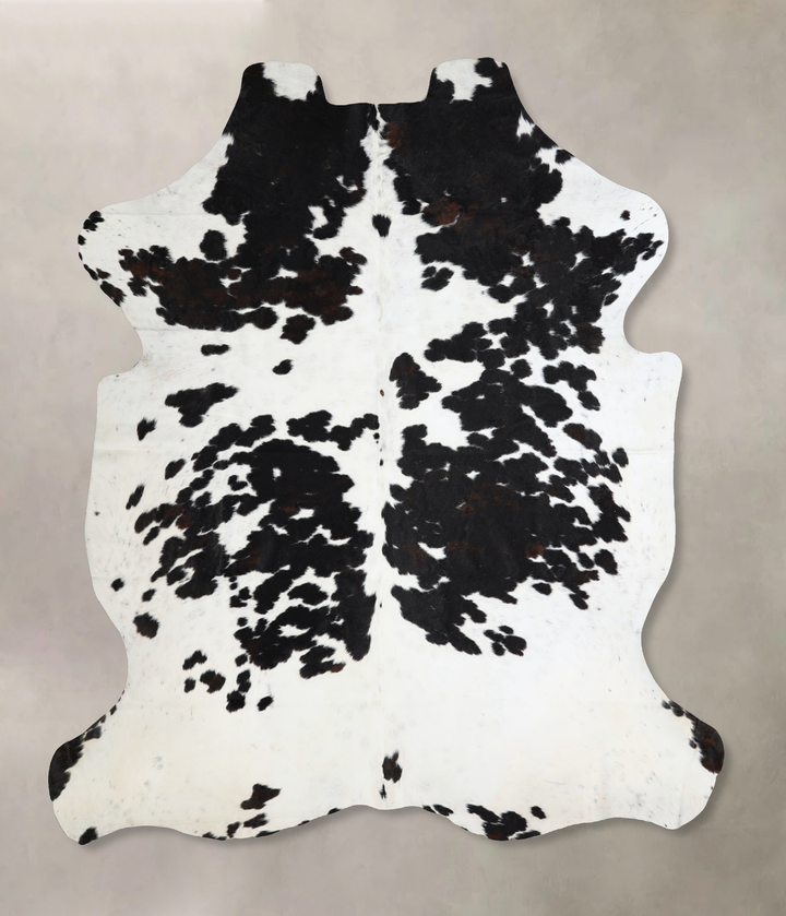 Black and White X-Large Brazilian Cowhide Rug 7'3"H x 6'6"W #A41515 by Hudson Hides