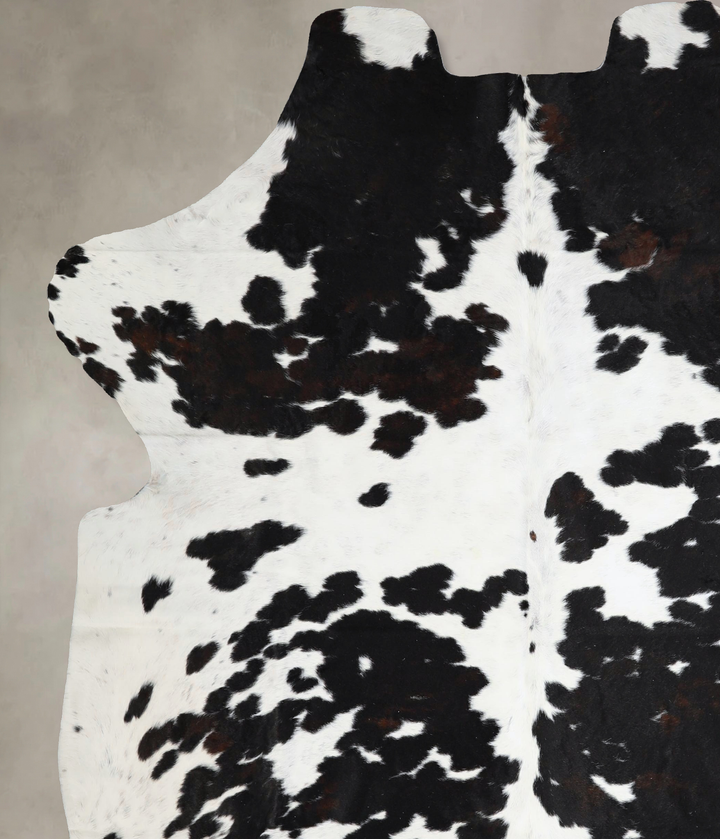 Black and White X-Large Brazilian Cowhide Rug 7'3"H x 6'6"W #A41515 by Hudson Hides