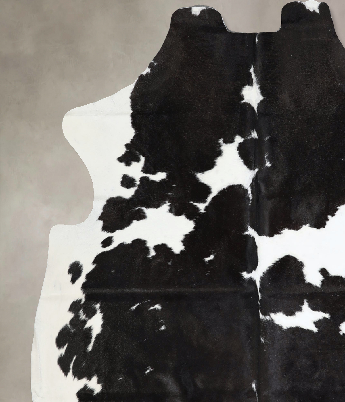 Black and White X-Large Brazilian Cowhide Rug 7'4"H x 6'8"W #A41518 by Hudson Hides