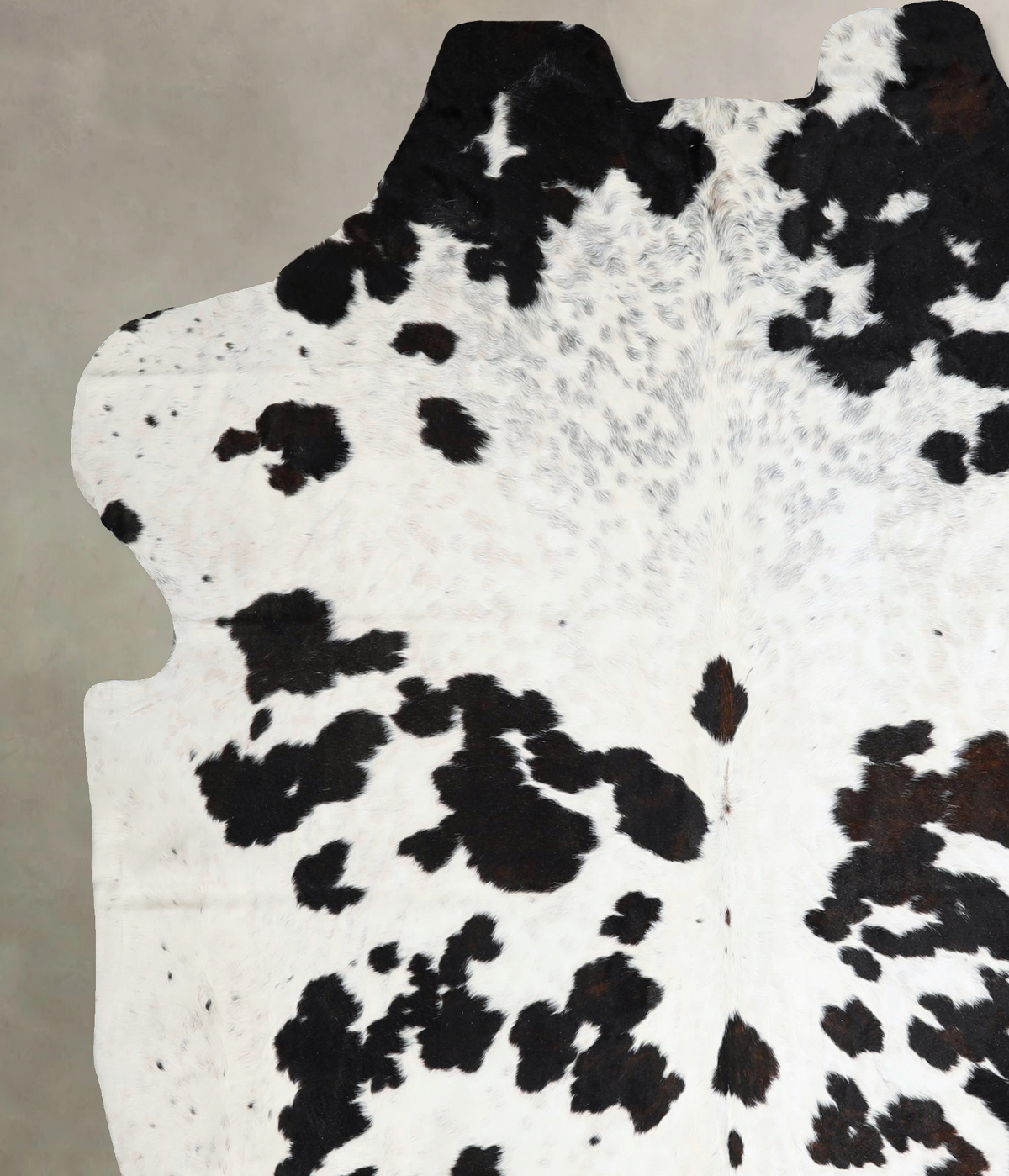 Black and White X-Large Brazilian Cowhide Rug 7'4"H x 6'9"W #A41523 by Hudson Hides