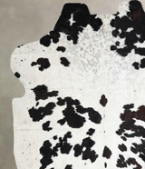 Black and White X-Large Brazilian Cowhide Rug 7'4"H x 6'9"W #A41523 by Hudson Hides
