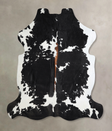 Black and White XX-Large Brazilian Cowhide Rug 7'3"H x 7'2"W #A41526 by Hudson Hides