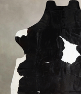 Black and White XX-Large Brazilian Cowhide Rug 8'2"H x 7'4"W #A41530 by Hudson Hides
